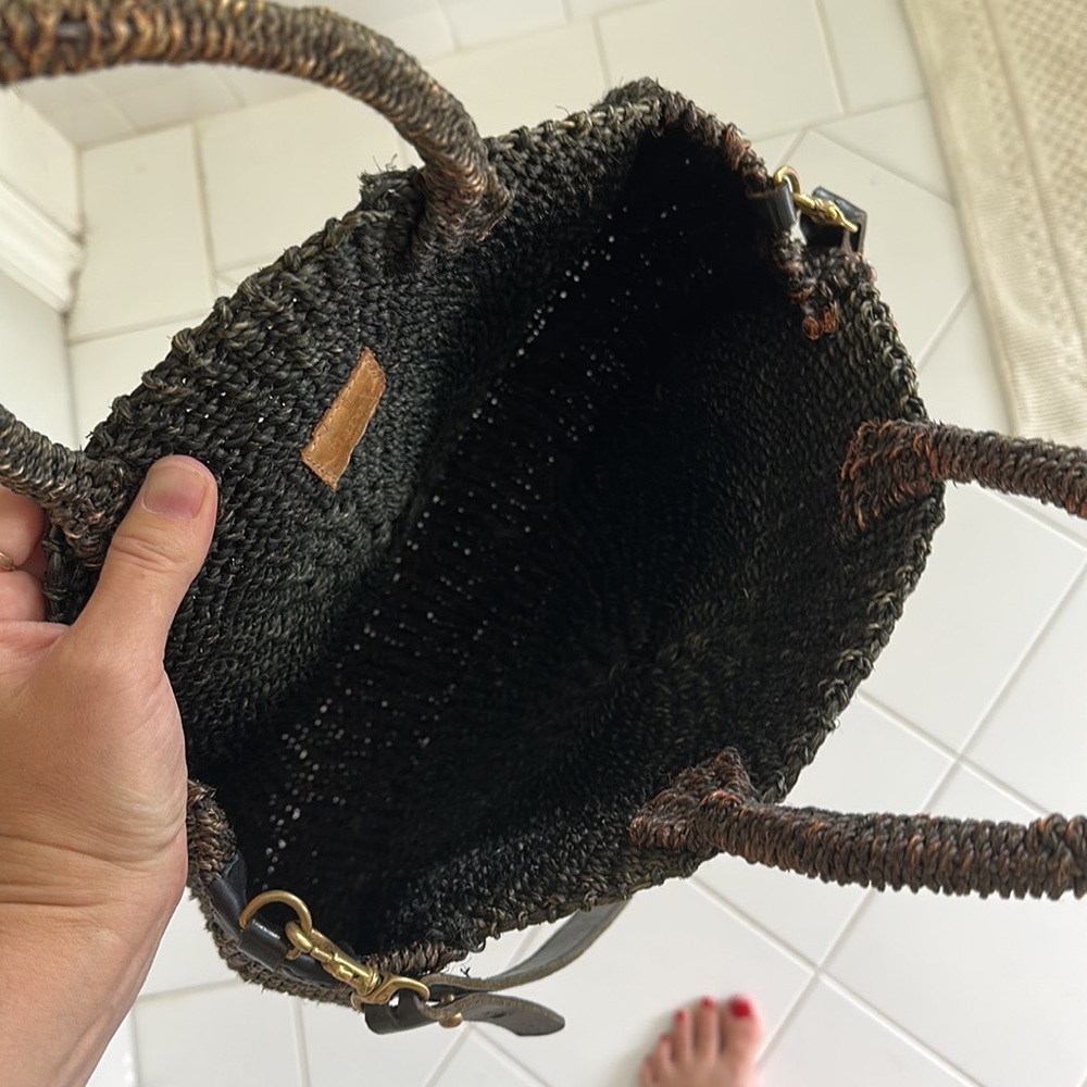 Clare V Raffia Woven Handle Bag - Picture 8 of 9